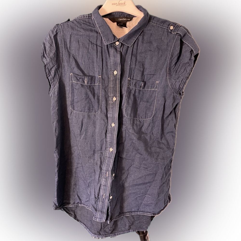 SzS Calvin Klein Cotton Blouse EUC